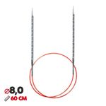 Спицы круговые Addi Novel ⌀8.0мм, 60 см /TOS/