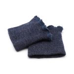 Манжеты трикотажные 6.0х7.0 см, 1 пара, тонкие малые 14 кл, 1х1, 126/м джинсовый, синий