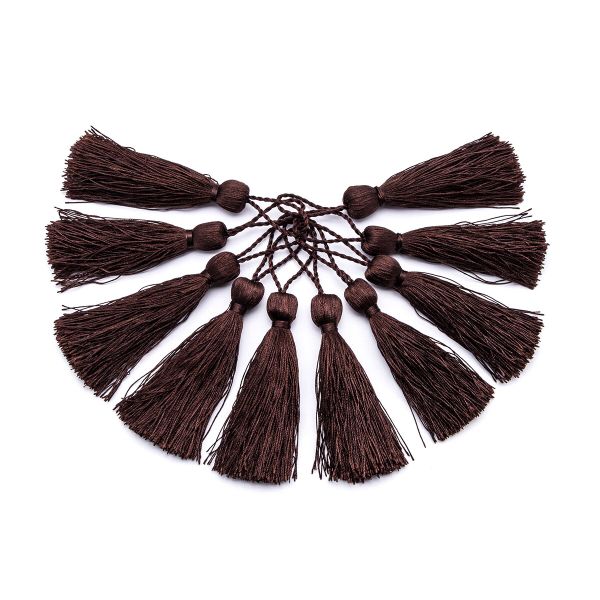 Кисти шторные 70.0 мм, вискоза, цв.200 коричневый, 5 шт