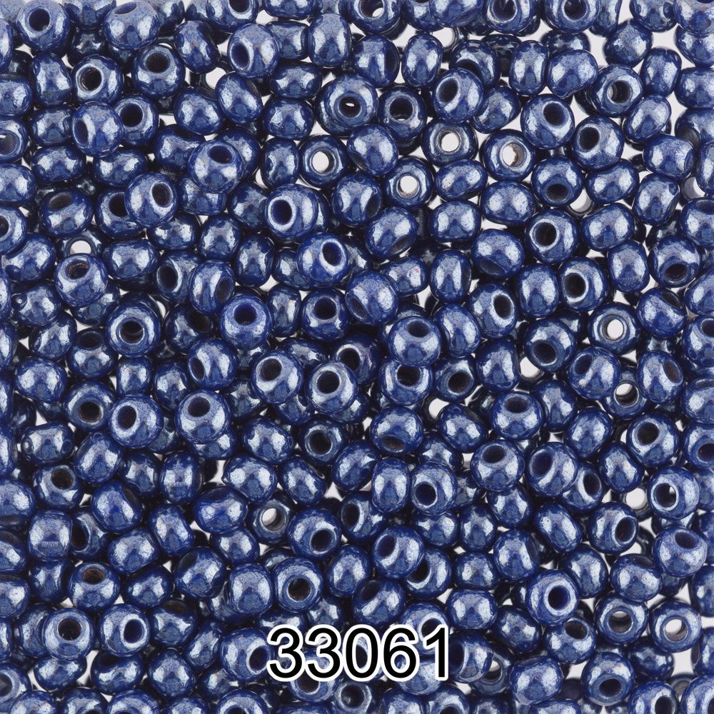 Бисер Preciosa 10/0 (2.3 мм), 500 г, 33061 (Ф452) т.сливовый