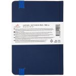 Скетчбук 120 г/м², 120 г/м², 14.8х10.4 см, сшивка 80 л, 02 синий, Vista-Artista VABK-1015