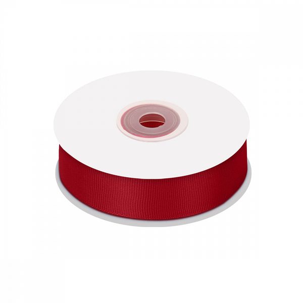 Лента репсовая (в рубчик) 25.0 мм цв. 260 бордовый уп.22.86м (±1м)