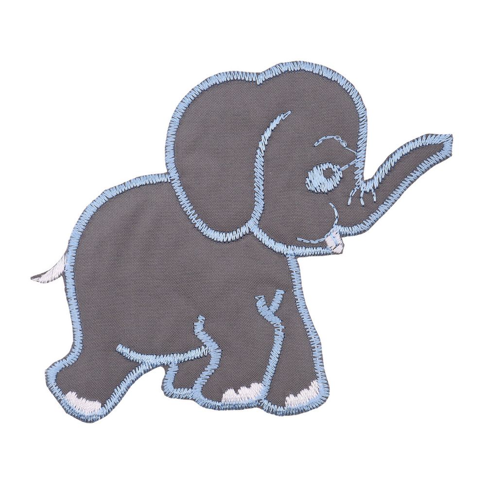 Термоаппликация Слоненок, 95х81мм уп.10 шт, 2236 серый