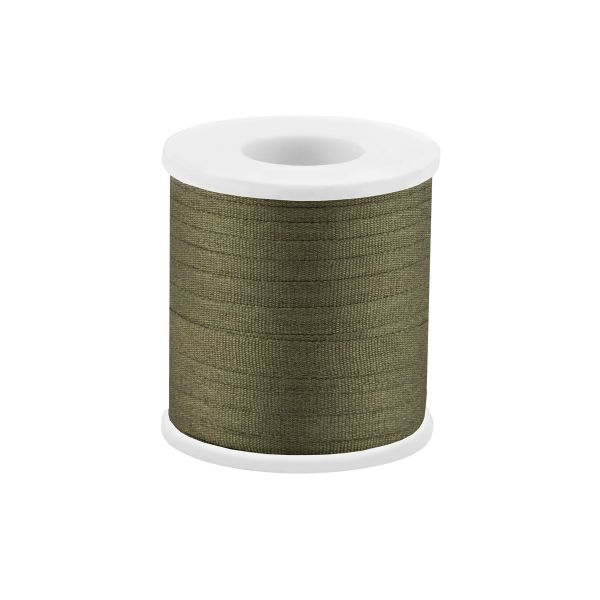 Лента (тесьма) шелковая 4.0 мм / 45.5±0.5 метров, №214 т. оливковый, Gamma SR-4