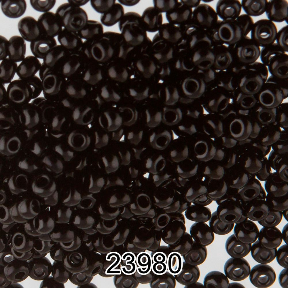 Бисер Gamma 8/0 (2.9 мм), 150 г (10х5 г), H659 черный (23980), круглый 1