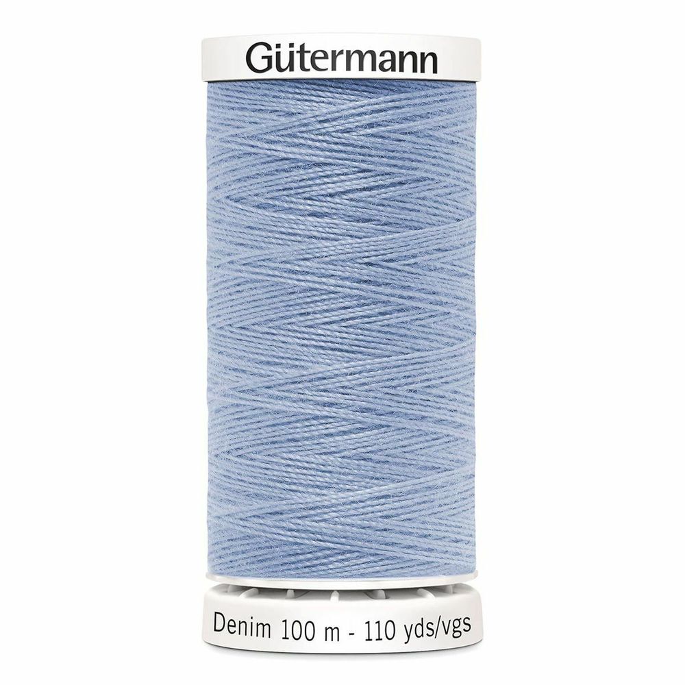Нитки для джинсовых тканей Gutermann Denim 50, 100м, 6140, 5 катушек