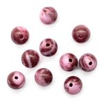 Бусины из смолы, имитация камня 11 мм, 10 шт в упак, св.чароит /TOS/