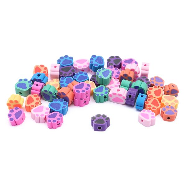 Бусины полимерная глина набор Лапки, 50 шт/упак, Astra&Craft, ZZ1365