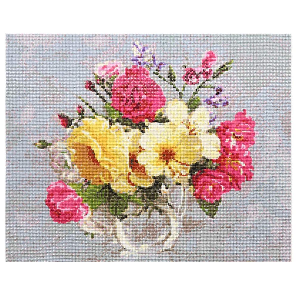 Алмазная (кристальная) мозаика Cristyle Cr 540053, Букет цветов, 50х40см