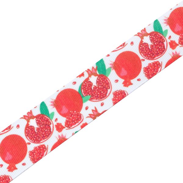 Лента репсовая (в рубчик) Гранат 25 мм, 22.86 м