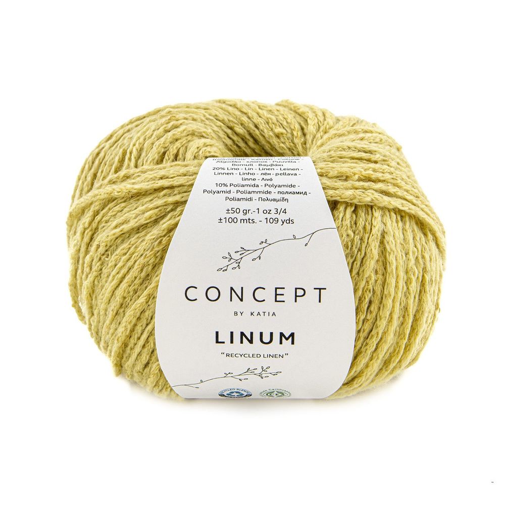 Пряжа Katia (Катя) Linum / уп.10 мот. по 50 г, 100 м, 6 /TOS/