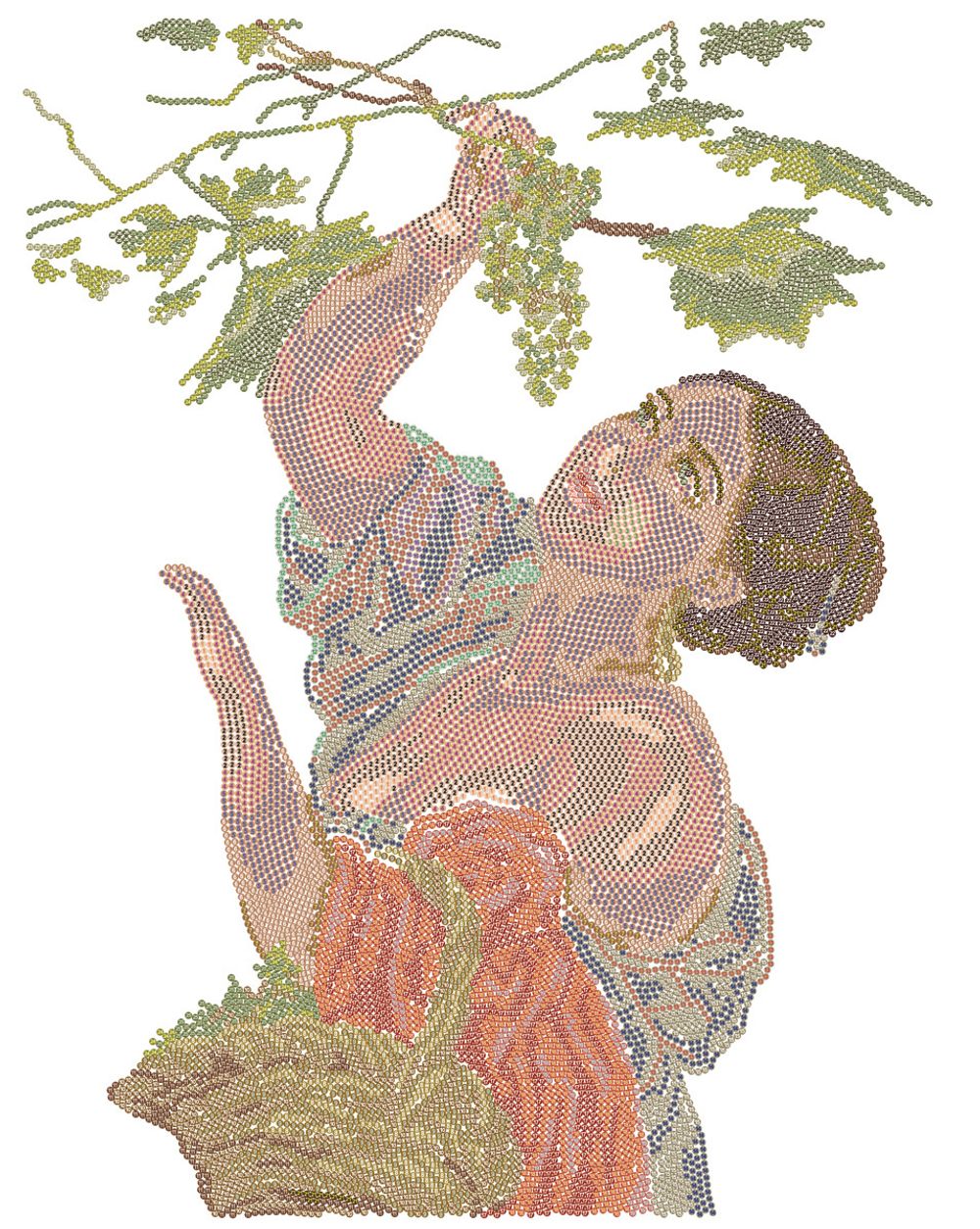 Алмазная (кристальная) мозаика Фрея GTG-ALPD-258, Итальянский полдень. Карл Брюллов, на подрамнике, 40х50 см