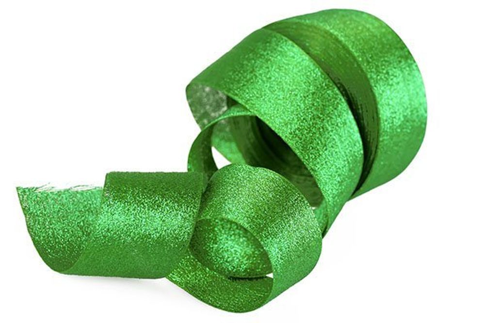 Лента подарочная парча 37-40 мм, 016 зеленый, уп. 25 м