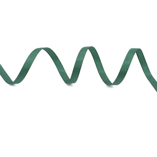 Лента репсовая (в рубчик) 6.0 мм, 126 т.зеленый, уп.18,28 м