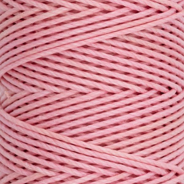 Нитки для кожи вощёные кручёные (Рами) 0.55 мм, 25 м, 014 т. розовый, LC-004, Промысел