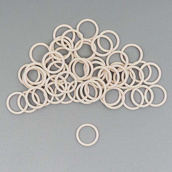 Кольца для бюстгальтера металл ⌀12.0 мм, 50 шт, бежевый