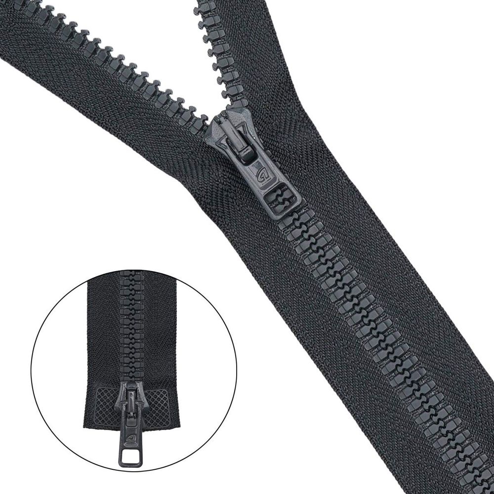 Молния трактор Arta Т6 (6 мм) 2 зам., разъем., 110 см, цв. 102 т.серый, уп.5 шт