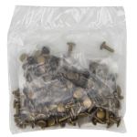 Хольнитены сумочные ⌀7 мм, h=9 мм, двухсторонние, BIG, латунь, 100 шт