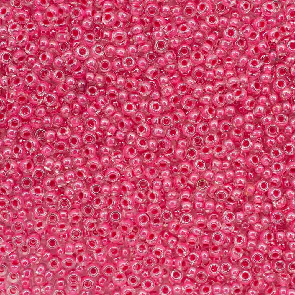 Бисер Preciosa прозрачный с цв. центром и покрытием 10/0 (2.3 мм), круг.отв., 100 г (5х20 г), (38698)331-19001-10/0