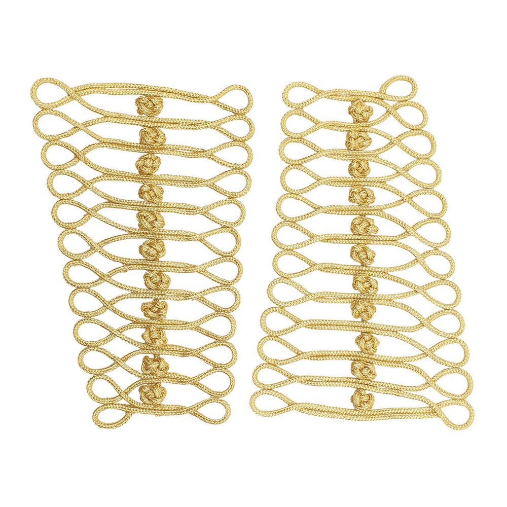 Сутажная застежка, 18х11 см (золото), NO.6