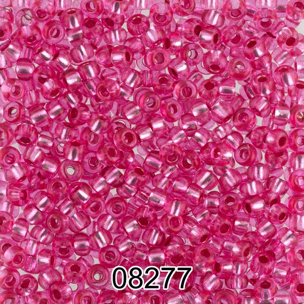 Бисер Preciosa 10/0 (2.3 мм), 500 г, 08277 (Ф385) т.розовый