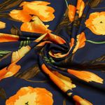 Штапель 110 г/м², шир.145 см, цв.с3 синий, 25м (Vi-207) /TOS/