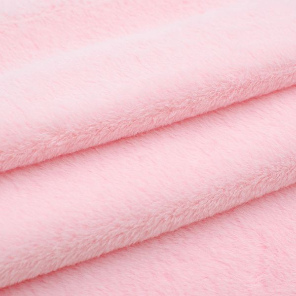 Мех Кролик ворс 6-8мм (48 см / 50 см), плотность: 280 г/м².,100%п/э (св.розовый), 23697