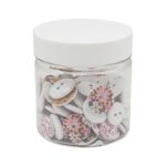 Украшения декоративные пуговицы деревянные Цветочки-лепесточки №7, 15-18 мм, 100 шт