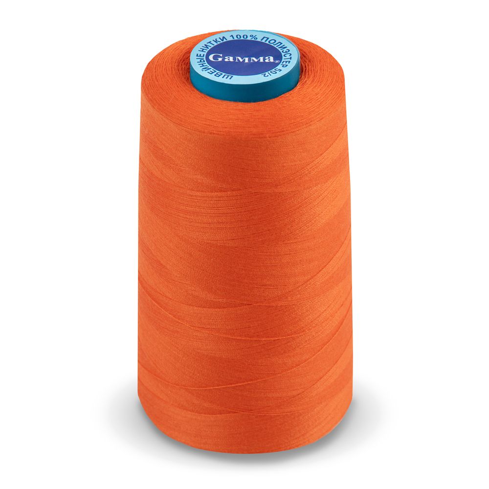 Нитки универсальные Gamma 50/2, 4570 м (5000 ярд) / 1 кат., 148 т.оранжевый