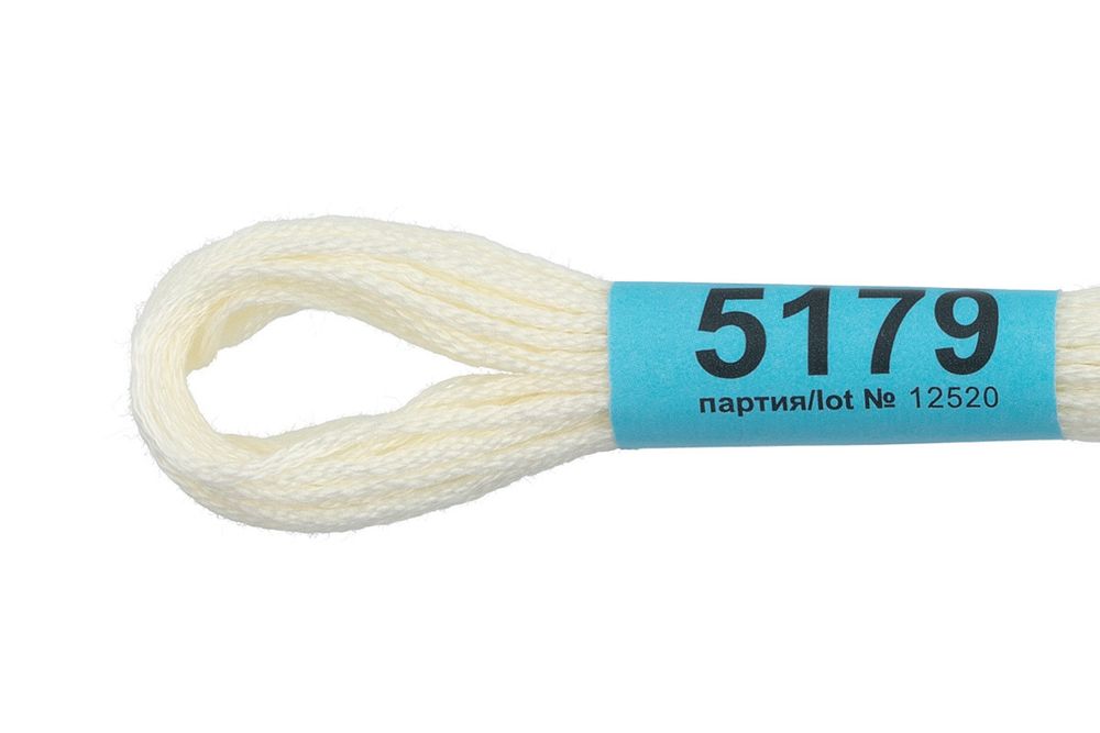 Мулине Gamma 100% хлопок, цв.5179 бл. желтый, 24 мотка по 8 метров