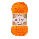 Пряжа Alize (Ализе) Diva / уп.5 мот. по 100 г, 350м, 120 оранжевый
