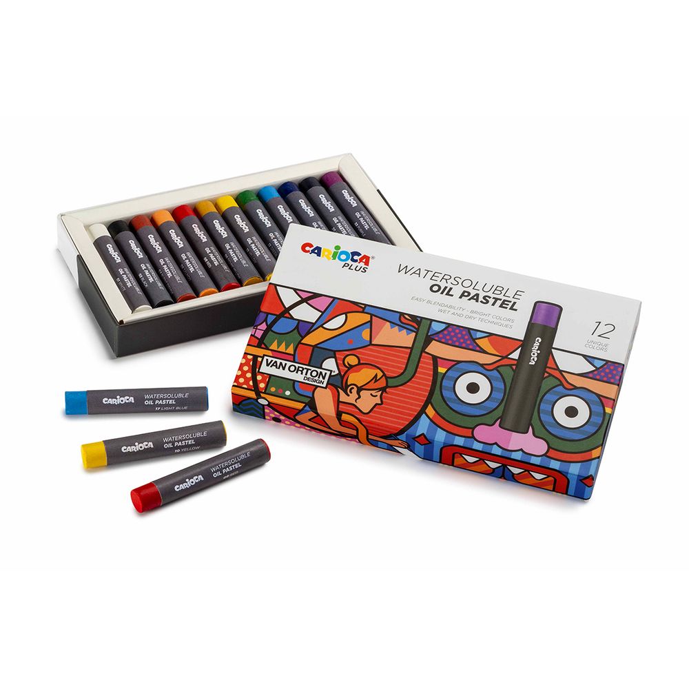 Набор водорастворимой масляной пастели 12 цв, Carioca Plus 45214