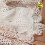 Кружево бельевое эластичное 195 мм / 25 м, 30211, цв.004 сумрачно-белый, Kruzhevo