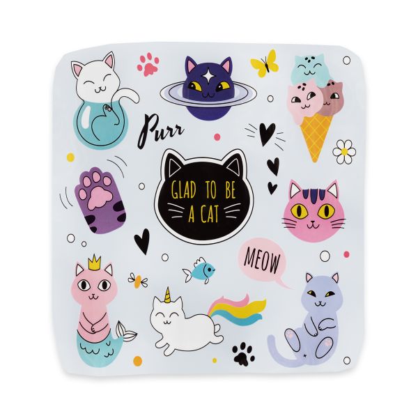 Термотрансфер 22х20.6 см, M-916 коты, микс, 1 шт, Gamma M №09