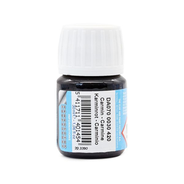 Краска акриловая для стекла Glass, 30 мл, Darwi, 420 карминовый