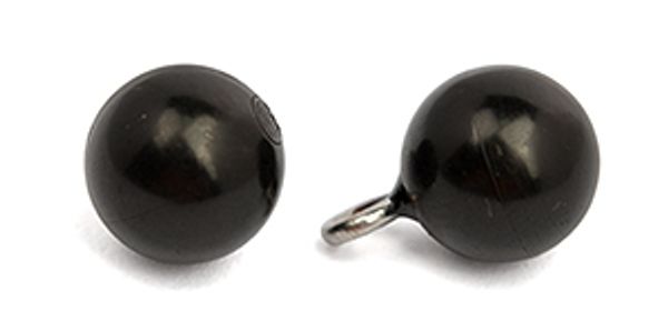 Пуговицы на ножке пластик A54 цв.002 черный 14L-9мм, 50 шт