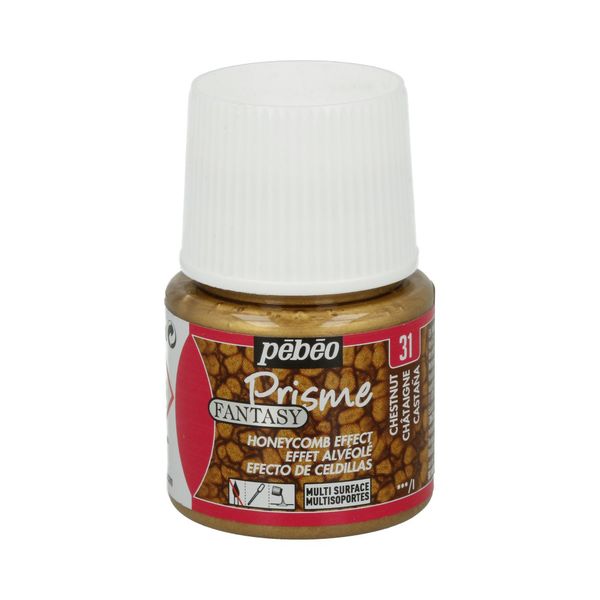 Краска с фактурным эффектом Fantasy Prisme 45 мл, 166031 каштановый, Pebeo