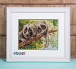 Набор для вышивания нитками Panna, Скромные лори, 24х18 см
