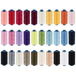 Нитки швейные бытовые Gamma 40/2, 365 м / 10 кат., ассорти 01