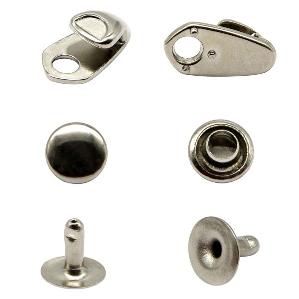 Крючки обувные 19 мм, никель, 20 шт