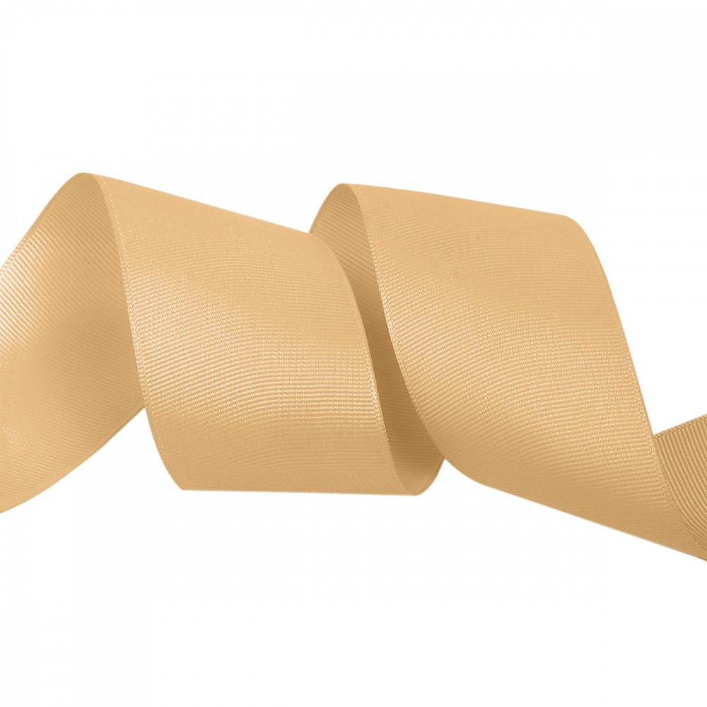 Лента репсовая (в рубчик) 50.0 мм цв. 826 песочный уп.22.86м (±1м)