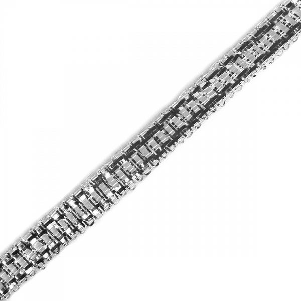 Лента металлизированная 3.0 мм / 91.44±1 метра, серебро, Magic4Hobby