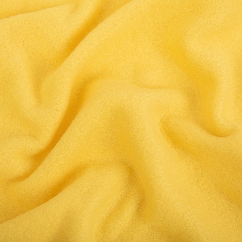 Флис 2-сторонний 280 г/м², 150х160±5 см, желтый/yellow, Gamma FG-005N