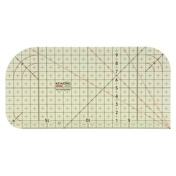 Линейка / лекало для глажки термостойкая  20х10 см, Kearing, HR2010