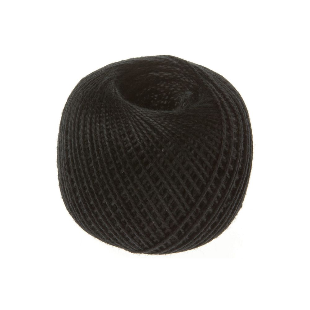 Пряжа ПНК им.Кирова Ирис / уп.20 мот. по 25 г, 150 м, 7214 черный