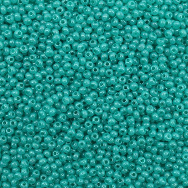 Бисер Preciosa алебастр с цветным покрытием 10/0 (2.3 мм), круг.отв., 50г, (17358)