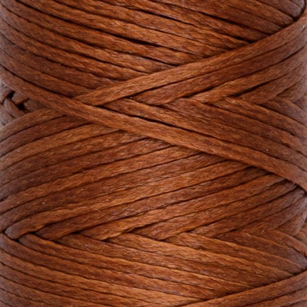 Нитки вощеные для кожи, плоские 0.8 мм, 002 св. коричневый, LC-001 Промысел