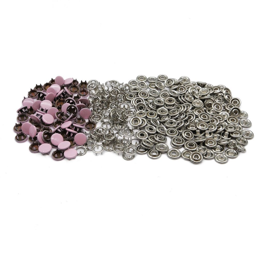 Кнопка рубашечная (джерси) закрытая ⌀7.8 мм, ≈144 шт, МЕТАЛЛ, эмаль, 133 розовый, NEW STAR