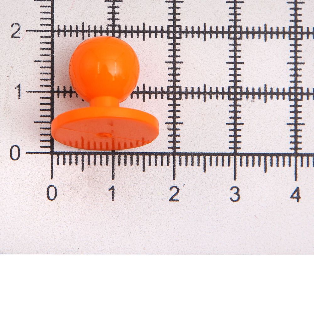 Пукля поварская, цветная, 10 мм (33 оранжевый) П-10, 500 шт