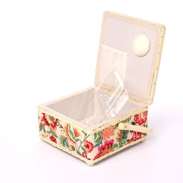 Шкатулка малая, декоративная, Экзотические цветы 20х20х11см, ASST-1_4-PVC-Tray